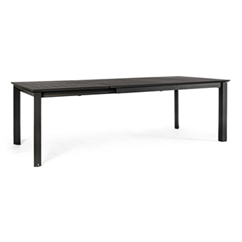TAVOLO IN ALLUMINIO 160/240X100 ANTRACITE CX23 - KONNOR