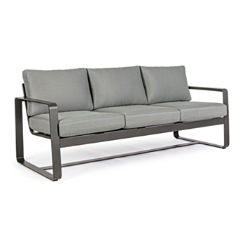 DIVANO IN ALLUMINIO ANTRACITE YK13 - MERRIGAN