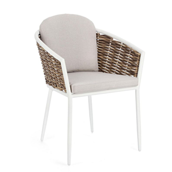 SEDIA CON CUSCINO BIANCO YK11 - MARIBELA