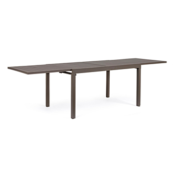 TAVOLO IN ALLUMINIO 135-270X90 COFFEE YK14 - PELAGIUS