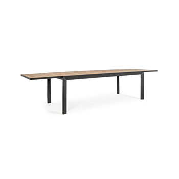TAVOLO IN ALLUMINIO 220-340X100 ANTRACITE YK13 - BELMAR