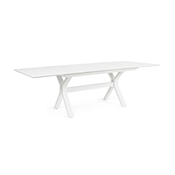TABLE EXT. KENYON 180-240X100 BLANC CX21