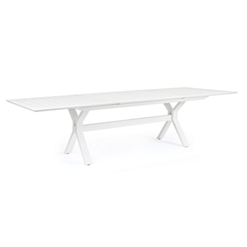 TABLE EXT. KENYON 200-300X110 BLANC CX21