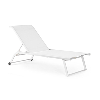LETTINO IN ALLUMINIO CON RUOTE BIANCO - TAYLOR