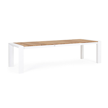 TAVOLO IN ALLUMINIO 228-294X100 BIANCO GK50 - CAMERON