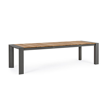 TAVOLO IN ALLUMINIO 228-294X100 ANTRACITE GK52 - CAMERON