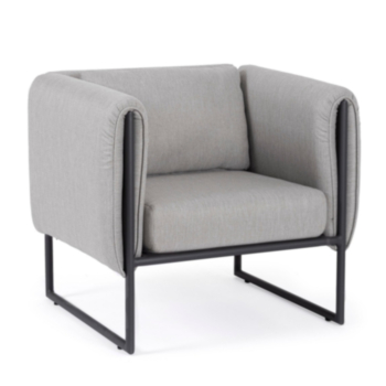 PIXEL GRAPHITE ARMCHAIR W-CUSH