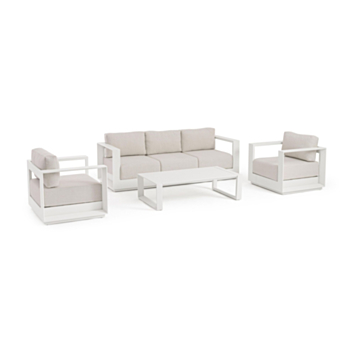 MOSES VAPOR SOFA SET4 W-CUSH YK15