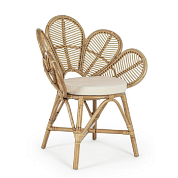 FLORES NATURAL CHAIR W-ARMR W-CUSH