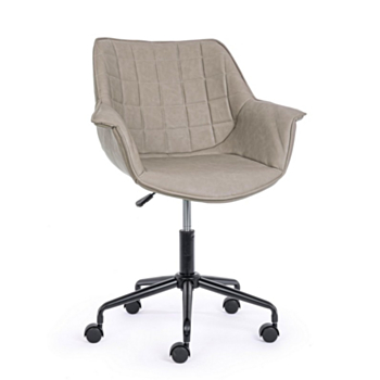 JOSHUA TAUPE OFFICE CHAIR