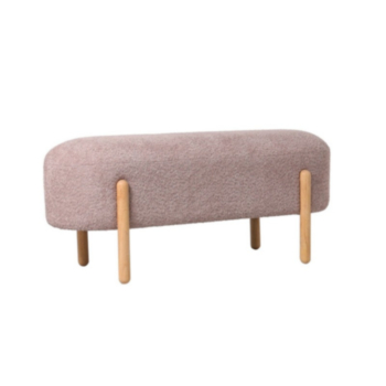 PANCA EFFETTO BOUCLE' ROSA ANTICO - DAYLA