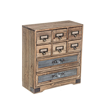 OFFICINA TABLE CHEST OF DRAWERS 8DR