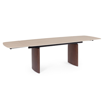 TAVOLO ALL. MAILIS 180/260X90 NOCE/TRAV.