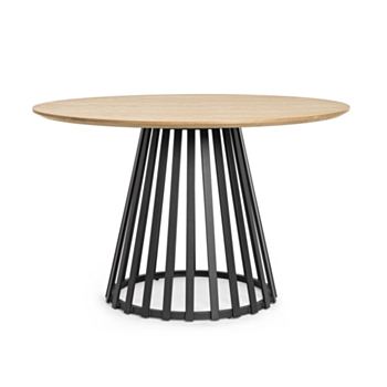 TISCH CILLIAN D120 SCHWARZ/NATUR