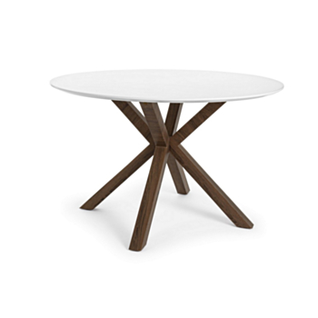 TABLE STAR TRANCHE TOP BLANC D120