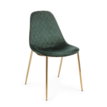 CHAISE TERRY VELOURS VERT FONCÉ