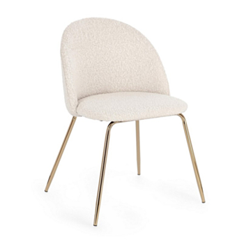 TANYA GOLD/IVORY CHAIR