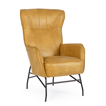 NASIRA MUSTARD ARMCHAIR