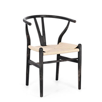 ARTEMIA BLACK/ NATURAL CHAIR