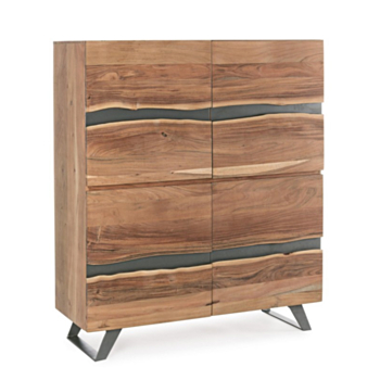 CREDENZA IN LEGNO 2 ANTE - ARON