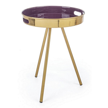 TABLE BASSE INESH POURPRE D42