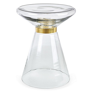 AZMIN CLEAR GLASS COFFEE TABLE D36