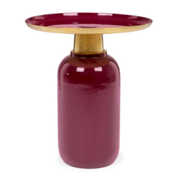 TABLE D'APPOINT NALIMA BURGUNDY D40.5