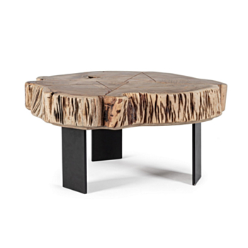 KEVAL NATURAL COFFEE TABLE 70X65