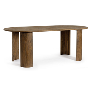 TISCH ORLANDO OVAL BRAUN 210X100