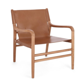 LOUNGE-SESSEL CAROLINE COGNAC