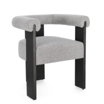 AGAPE BLACK/GREY CHAIR W-ARMREST