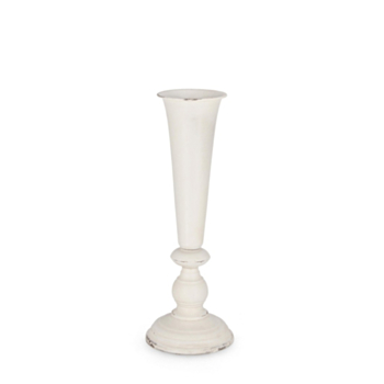 VASE AFRODITE BLANC ÉVASÉ H49