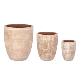 SET3 P.VASE MINH ÉVASÉ TERRE CUITE MARR