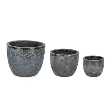 SET3 P.VASE DUYEN ÉVASÉ ANTHRACITE