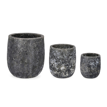 SET3 P.VASE DUYEN RO ANTHRACITE