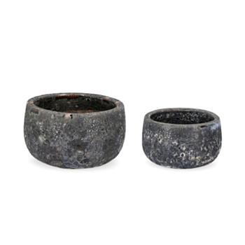 SET2 P.VASE DUYEN RO ANTHRACITE