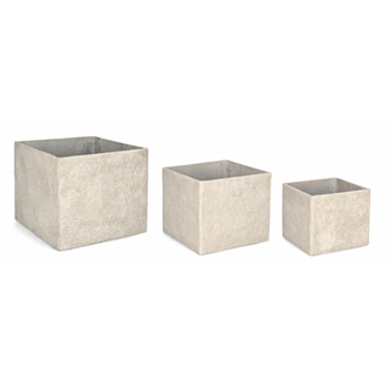 SET3 VASENH. MEILI QUADRATISCH HOCH BEIG