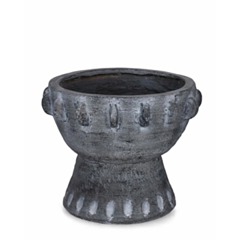 P. VASO BUCCHERO TONDO GRIGIO D39