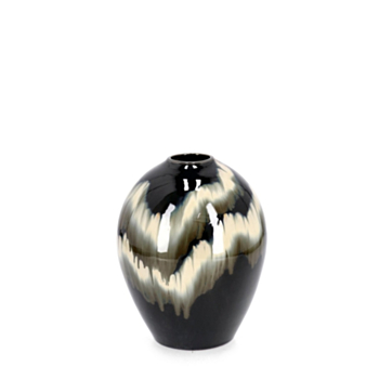 COIRA BL MELANGE ROUNDED VASE H. H30