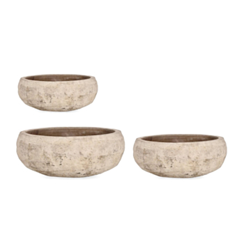 SET3 MACETERO MINH RED TERRACOTA BRUÑIDA