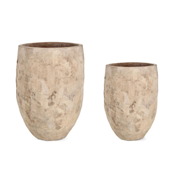 SET3 P.VASE MINH HAUT TERRE CUITE BRUNIE