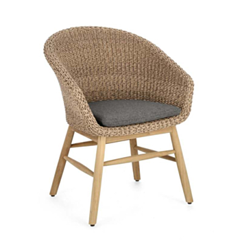 GENESIS ABACA CHAIR W-ARMR W-CUSH