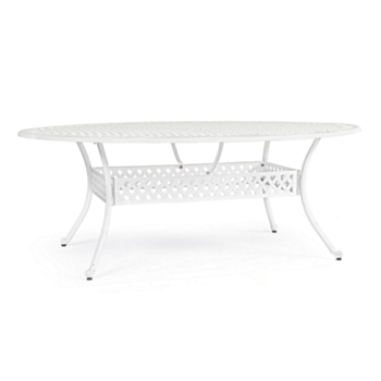 IVREA OVAL WHITE TABLE 200X150