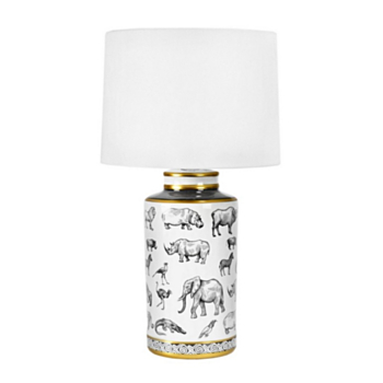 AFRICA PORCELAIN TABLE LAMP H63