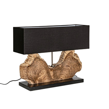 TISCHLAMPE NAGA SCHWARZ H55