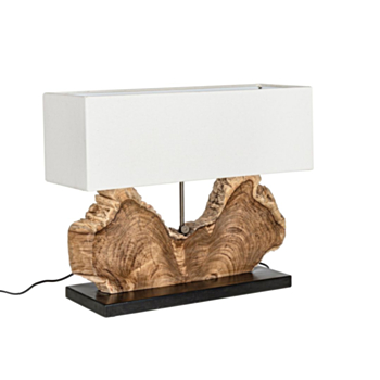 TISCHLAMPE NAGA WEIß H55