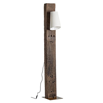 COCOON BRASS-WHITE FLOOR LAMP H200