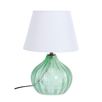 GLEAMING GREEN TABLE LAMP H62