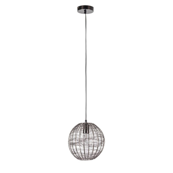 LAMPADARIO INAY TONDO NERO D25