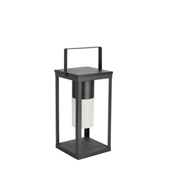 LAMPADA SOLAR LED CUAD NEGRO C-ASA H38